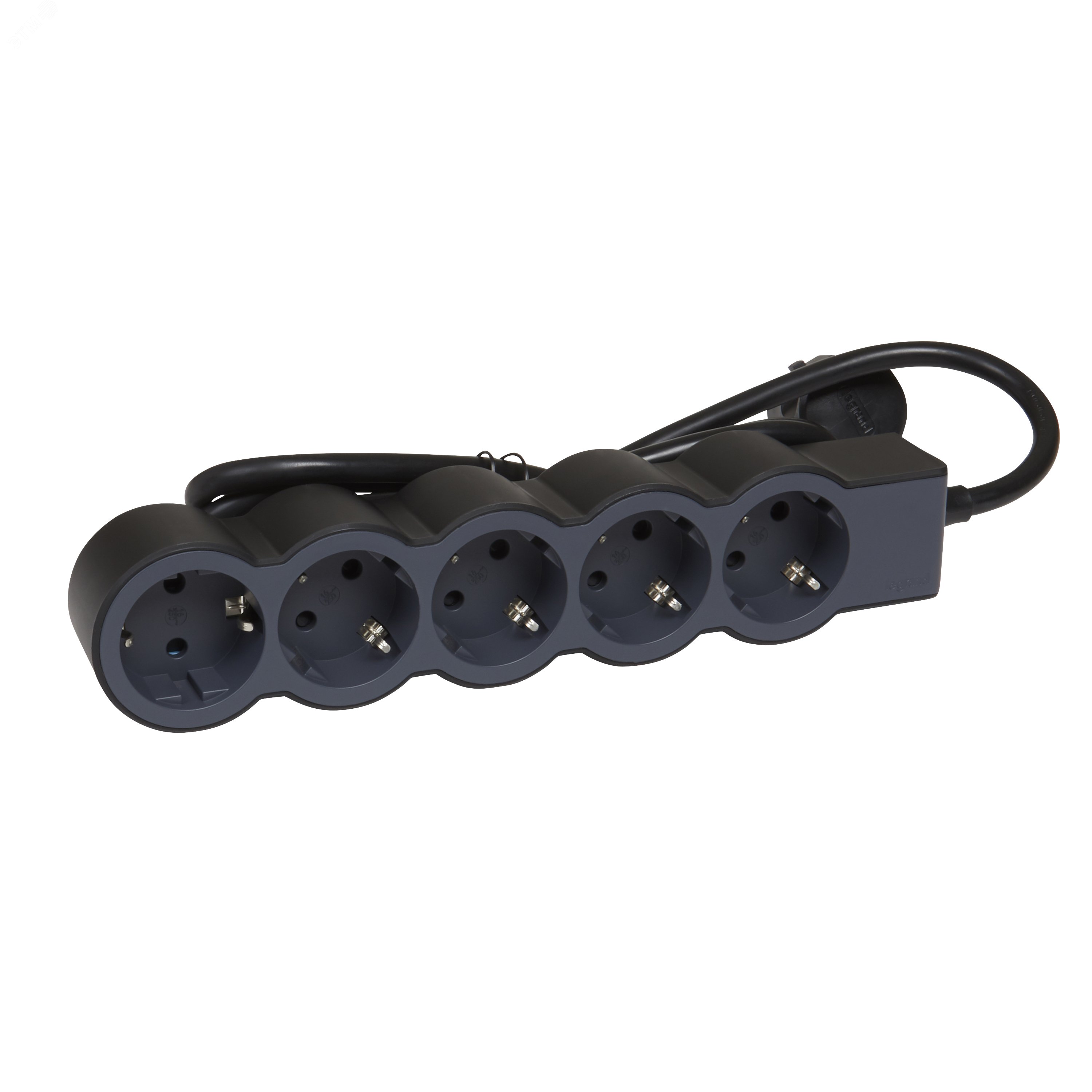 Удлинитель серии  Стандарт   5 x 2К+З с кабелем 1,5 м., цвет: черный 694556 Legrand - превью 3