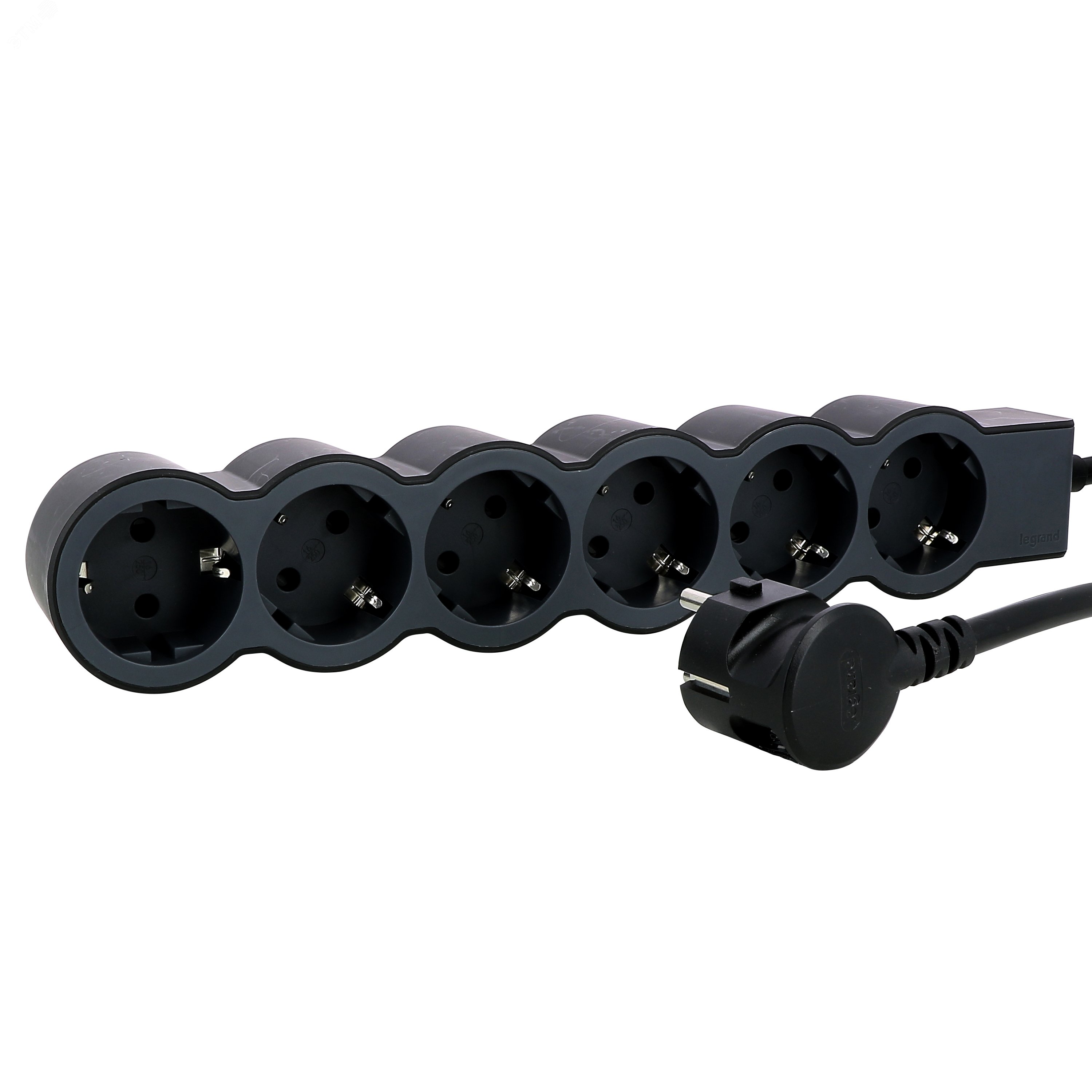 Удлинитель серии  Стандарт   6 x 2К+З с кабелем 1,5 м., цвет: черный 694558 Legrand - превью 4