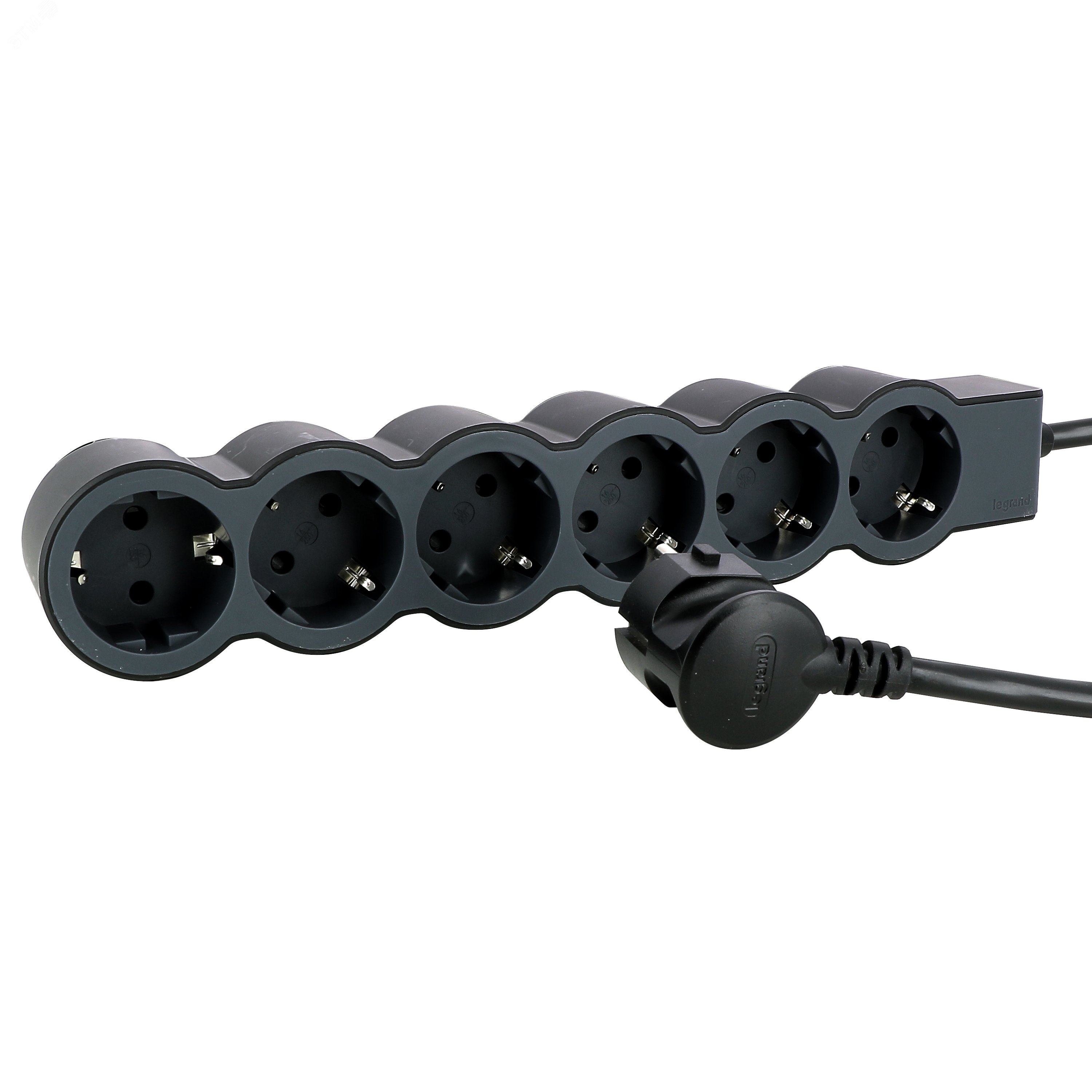 Удлинитель серии  Стандарт   6 x 2К+З с кабелем 3 м., цвет: черный 694566 Legrand - превью 4