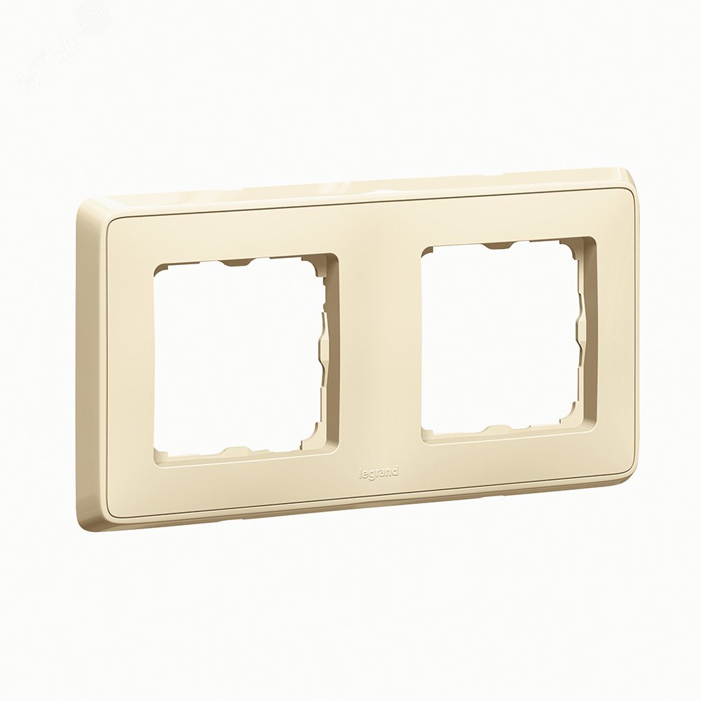 Изображение товара Рамка 2 поста бежевый для скрытого монтажа серия Cariva Legrand