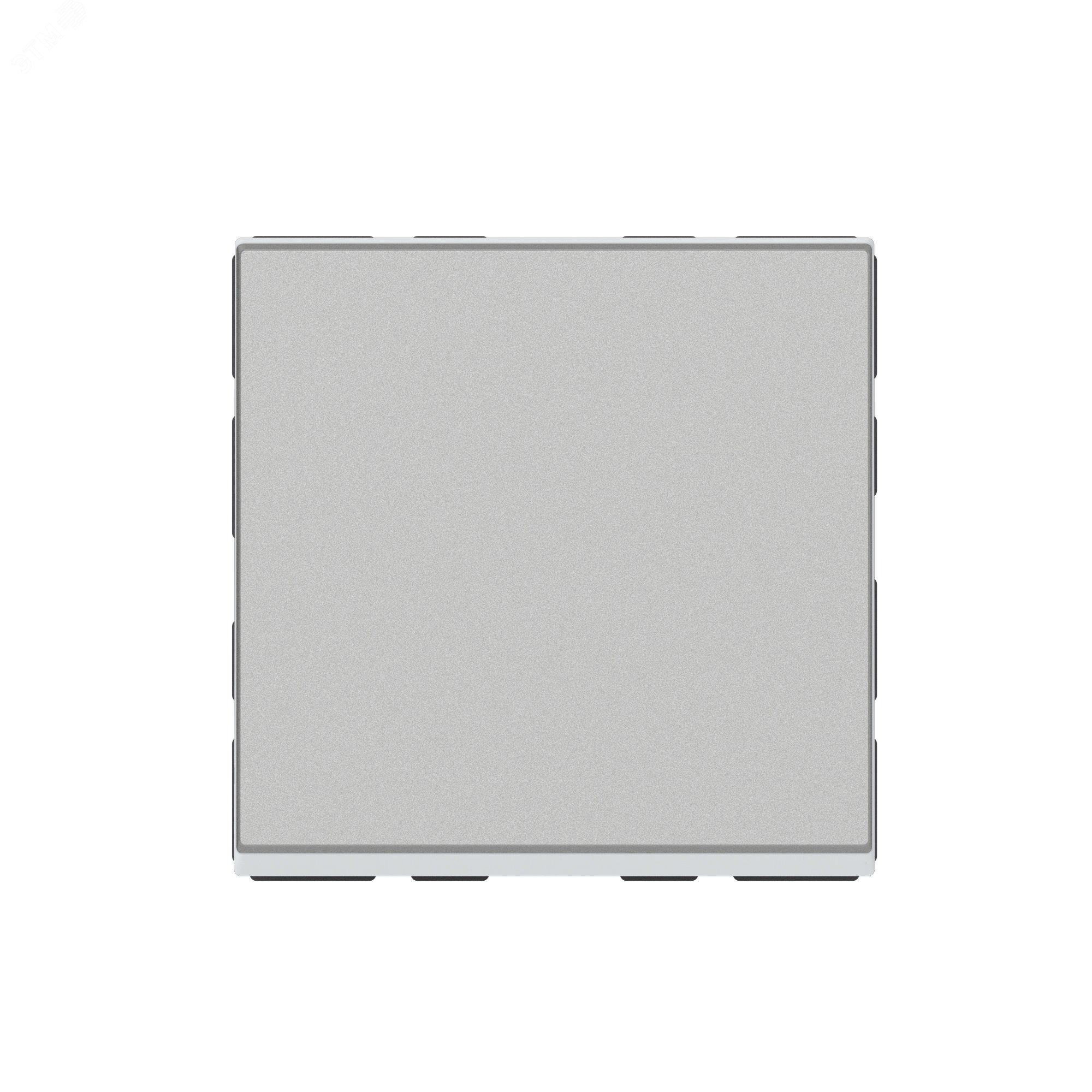 Кнопочный выключатель Mosaic 2 модуля - 6 A - алюминий 079240L Legrand - превью 4