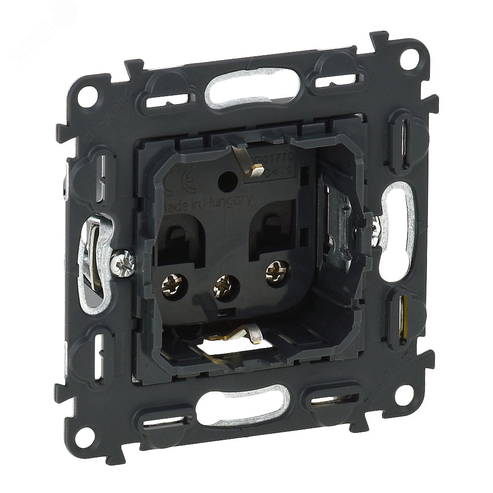 Изображение товара Valena IN'MATIC Силовая Розетка 2К+З 16А 250В Черная