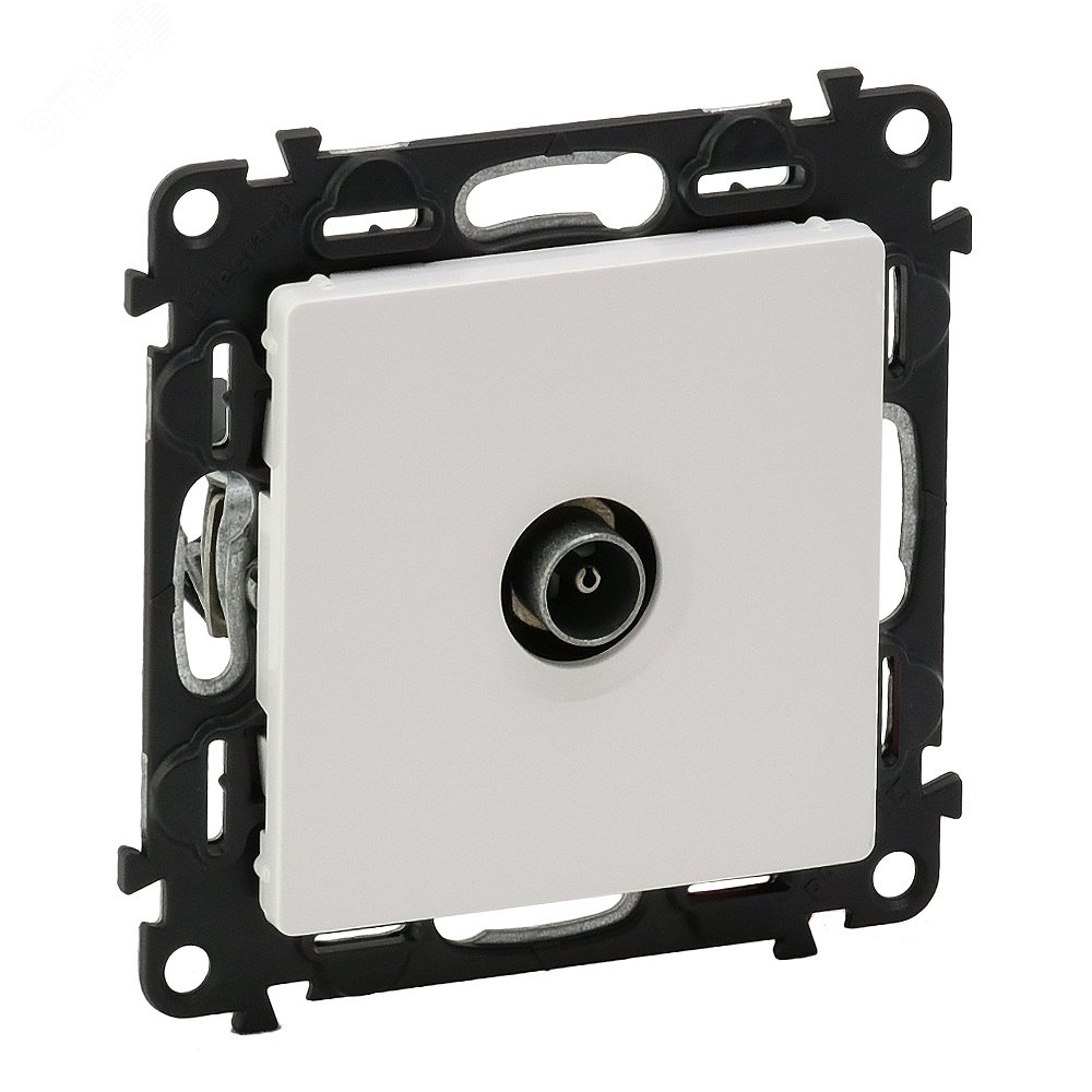 Изображение товара Розетка ТВ проходная Valena LIFE 1,5дБ/14дБ белая для качественного сигнала 0-2400 МГц