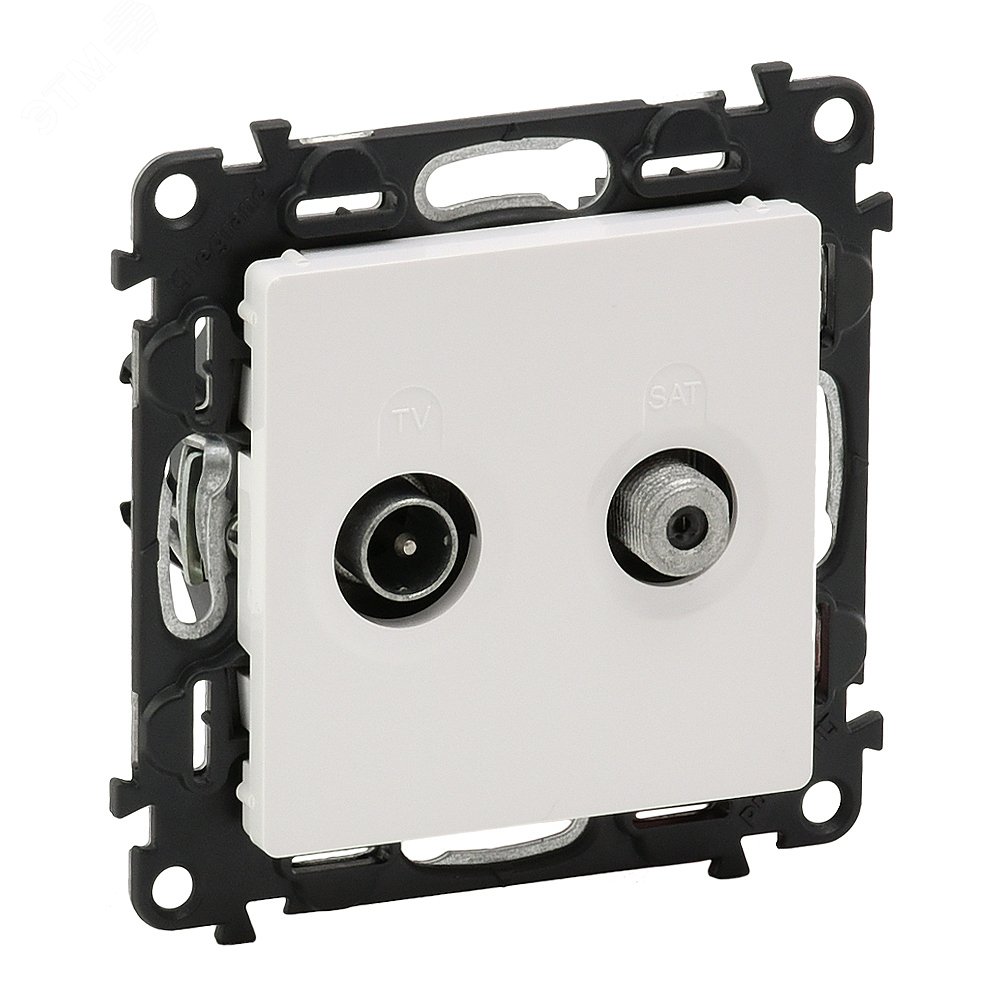 Изображение товара Valena LIFE Розетка проходная TV-SAT 1,5дБ/14дБ белая