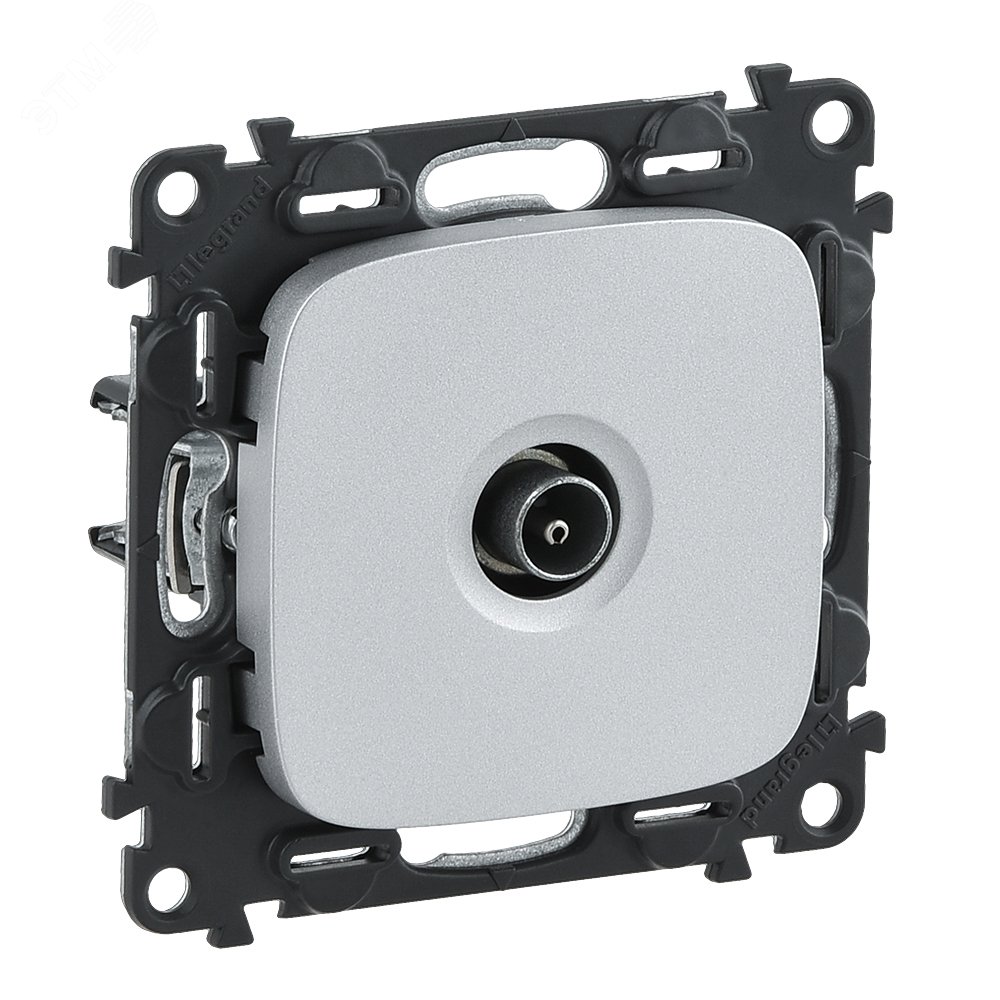 Изображение товара Розетка ТВ Valena ALLURE с топологией звезда и защитой IP21, алюминий