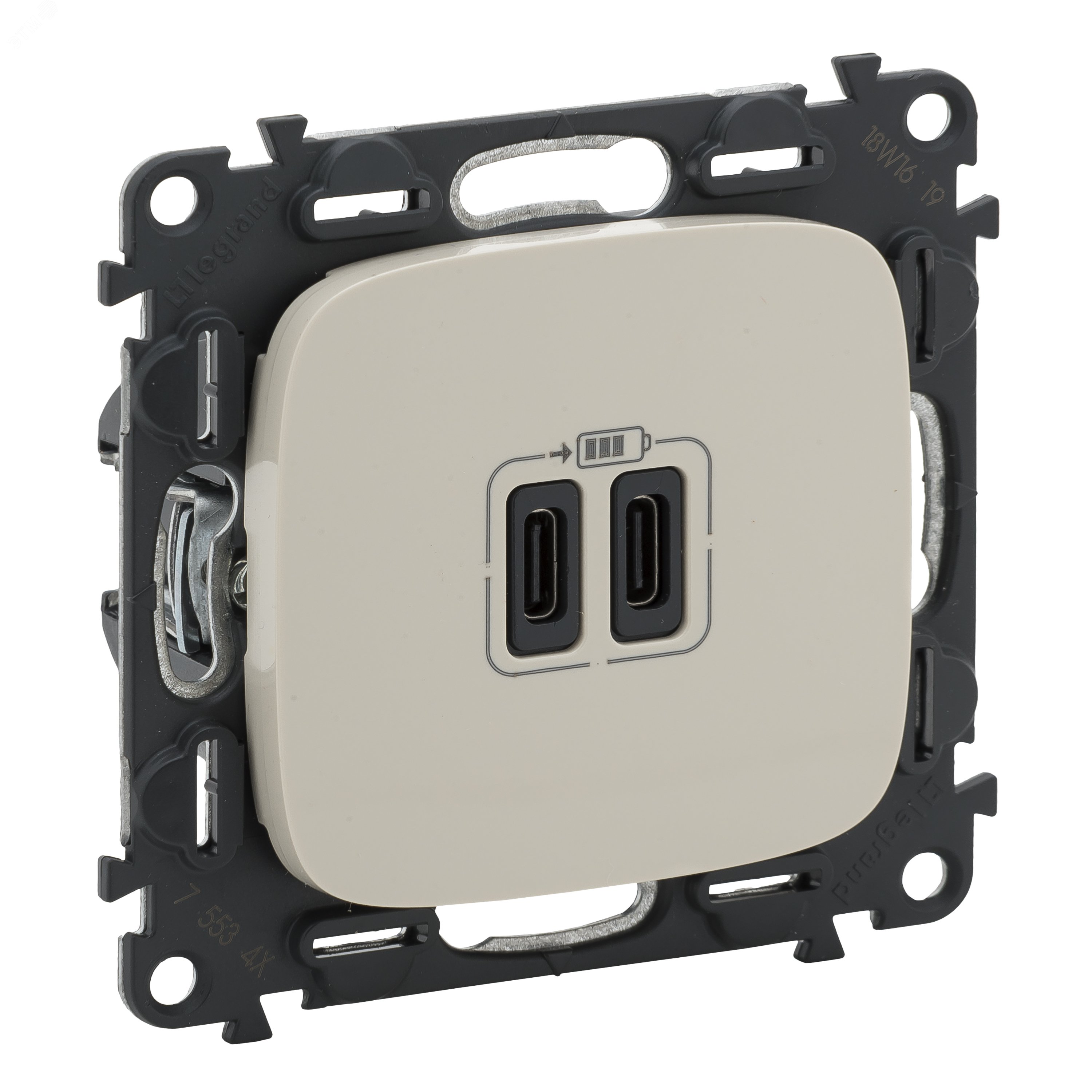 Изображение товара Зарядное устройство Valena ALLURE с двумя USB C 240В/5В