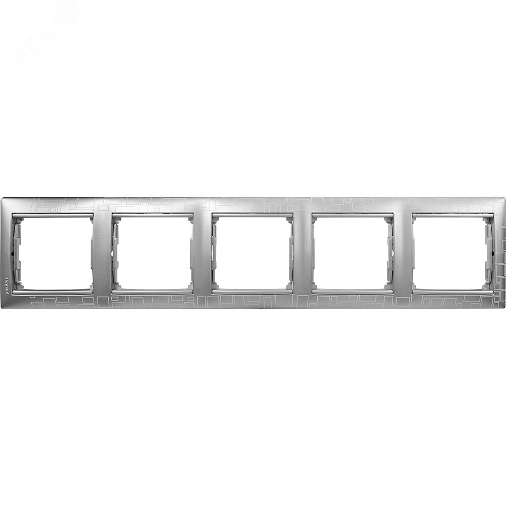 Изображение товара Рамка 5 постов горизонтальная алюминиевая VALENA серия Classic