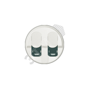 Celiane Панель лицевая для розетки двойной компьютерной 2хRJ45 белая