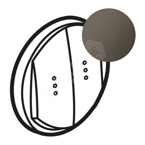 Celiane Лицевая панель выключателя/переключателя двухклавишный 067001/02/31/32 с подсветкой графит