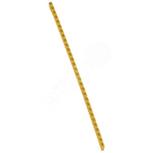 CAB3 Кольцо маркировочное 1.5-2.5мм (U) черное/желтое (300шт)