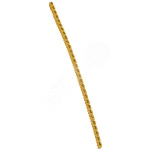CAB3 Кольцо маркировочное 1.5-2.5мм (S) черное/желтое (300шт)