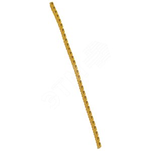 CAB3 Кольцо маркировочное 1.5-2.5мм (P) черное/желтое (300шт)