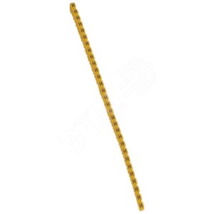 CAB3 Кольцо маркировочное 1.5-2.5мм (H) черное/желтое (300шт)