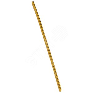 CAB3 Кольцо маркировочное 1.5-2.5мм (G) черное/желтое (300шт)