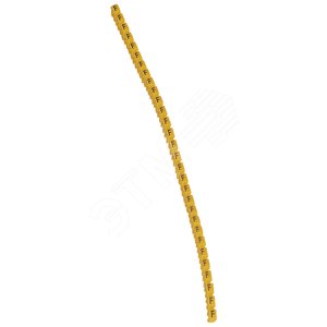 CAB3 Кольцо маркировочное 1.5-2.5мм (F) черное/желтое (300шт)