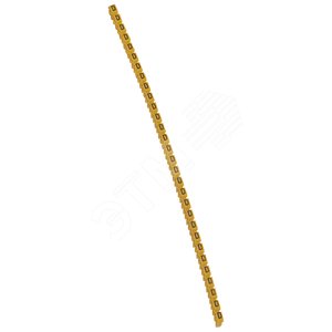 CAB3 Кольцо маркировочное 1.5-2.5мм (D) черное/желтое (300шт)