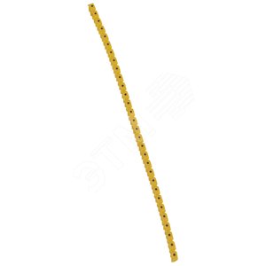 CAB3 Кольцо маркировочное 1.5-2.5мм (.) черное/желтое (300шт)