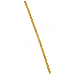 Кольцо маркировочное 1.5-2.5мм (/) черный/желтый CAB3 (300шт)