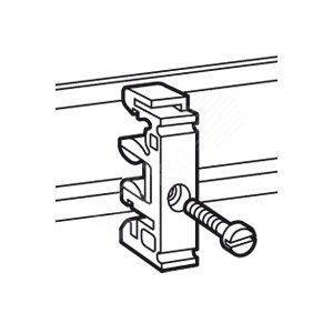 Изображение товара Адаптер для монтажа на рейке EN 60715 - под винт М6 (шт)