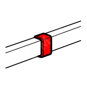 Накладка на стык крышек для кабель каналов dlp