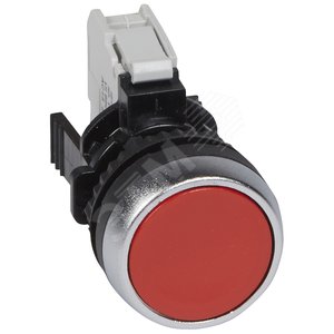 Кнопка с потайным толкателем Osmoz в сборе IP66 красный
