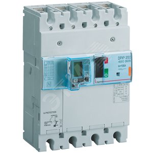 Выключатель автоматический дифференциального тока АВДТ DPX3 250 4п 100А 25кА
