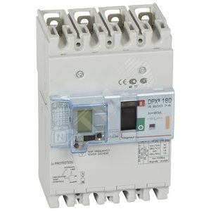 Выключатель автоматический дифференциального тока АВДТ DPX3 160 4п 80А 25кА