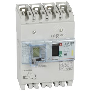 Автоматический выключатель DPX 160 - термомагн.   расц. - с диф. защ. - 16 кА - 400 В~ - 4П - 160 А