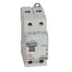 Выключатель дифференциального тока (УЗО) 2п 25А 30мА DX3 АC (411504)