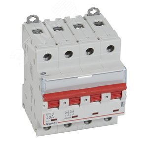 Выключатель-разъединитель 4п 40А 4 модуля с дистанционным управлением