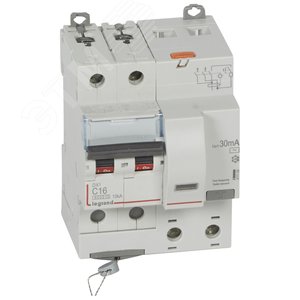 Выключатель автоматический дифференциального тока АВДТ DX3 2п 16А 30мА АС