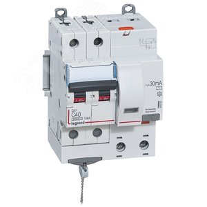Выключатель автоматический дифференциального тока АВДТ DX3 2П C40А 30MА-АC 4м