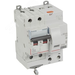 Выключатель автоматический дифференциального тока DX3 2П C63А 30MА-АC 4м