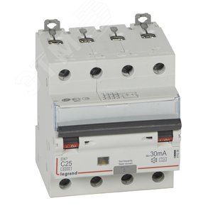 Выключатель автоматический дифференциального тока АВДТ DX3 4п 25А 30мА А