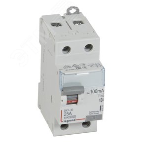 Выключатель дифференциального тока DX3 2П 25А 100мА-АC