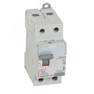 Выключатель дифференциального тока (УЗО) DX3 2 полюса 16А 10мА-А