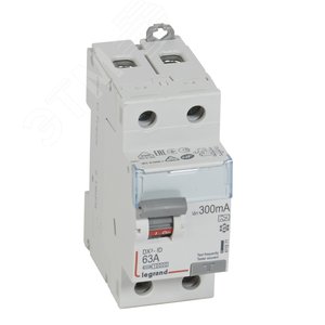 Выключатель дифференциального тока DX3 2П 63А 300мА-А