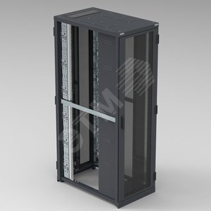 Шкаф серверный 19дюйм - 42U - 600x1000 мм - с оптимизацией воздушных потоков