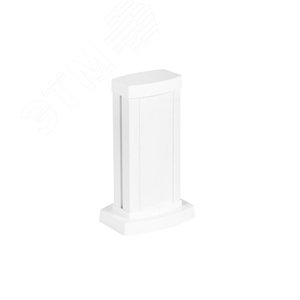 Универсальная мини-колонна алюминиевая с крышкой из алюминия 1 секция, высота 0,3 метра, цвет белый