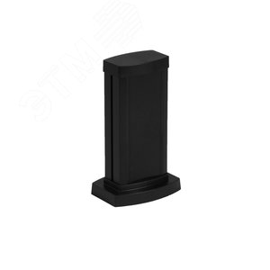 Универсальная мини-колонна алюминиевая с крышкой из алюминия 1 секция, высота 0,3 метра, цвет черный