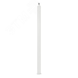 Универсальная колонна алюминиевая с крышкой из алюминия 1 секция, высота 2,77 метра, с возможностью увеличения высоты до 4,05 метра, цвет белый