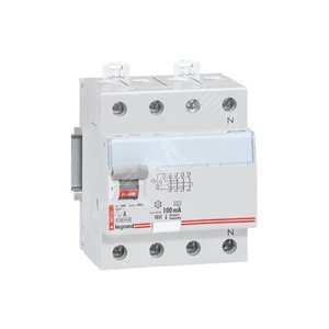 Выключатель дифференциального тока (УЗО) DX 4П 25A 300MA -A