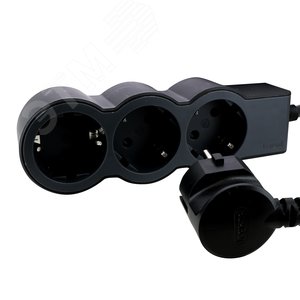 Удлинитель серии  Стандарт   3 x 2К+З с кабелем 1,5 м., цвет: черный 694550 Legrand - 4