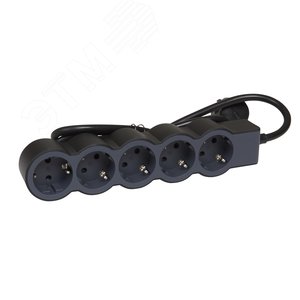 Удлинитель серии  Стандарт   5 x 2К+З с кабелем 1,5 м., цвет: черный 694556 Legrand - 3