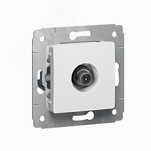 Изображение товара Cariva Розетка телевизионная проходная в рамку белая (шт)