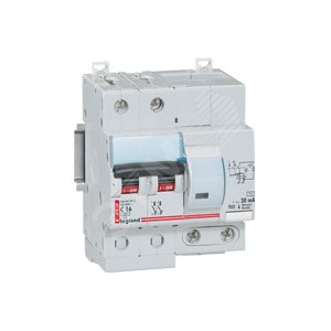 Выключатель автоматический дифференциального тока 2 полюса 30мА С40(AC)6000A10кА DX