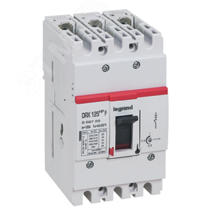 Изображение товара Выключатель автоматический DRX 125 HP TM Рег 3П 125A 50кА (шт)