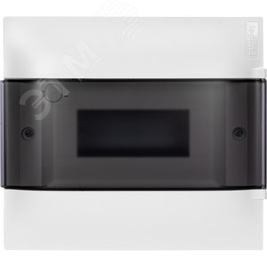 Изображение товара Practibox S Пластиковый щиток Встраиваемый (ЩРв-П) 1X8 Дымчатая дверь (шт)