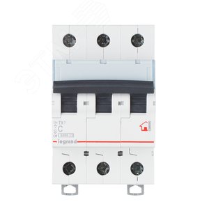 Изображение товара Выключатель автоматический трехполюсный 10А B TX3 6кА/10кА (шт)