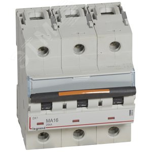 Выключатель автоматический трехполюсный 16А MA DX3 25кА